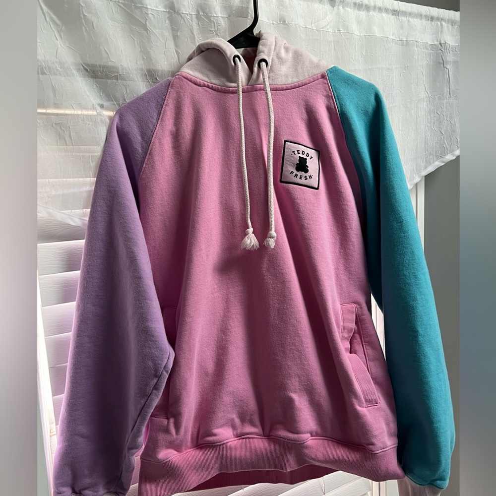 Teddy Fresh color block hoodie 2.0